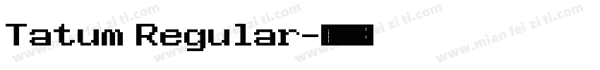 Tatum Regular字体转换